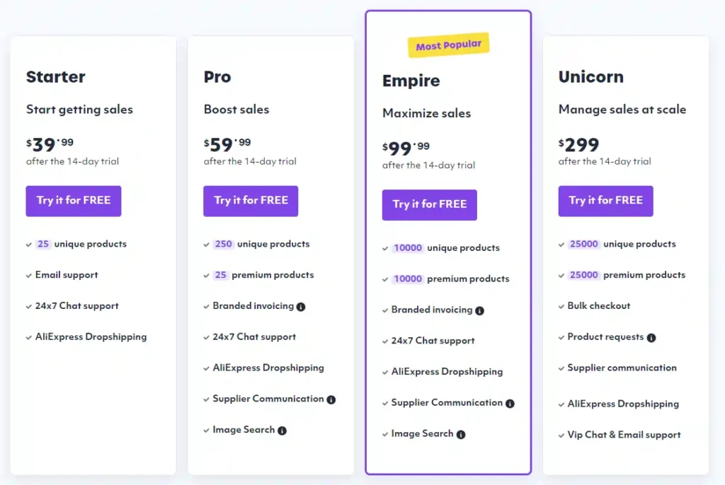 Spocket Pricing