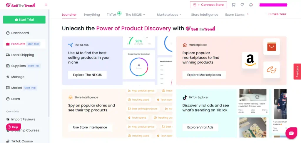 Sell the Trend dashboard