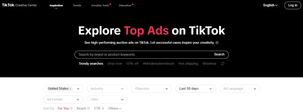 TikTok Ads Library