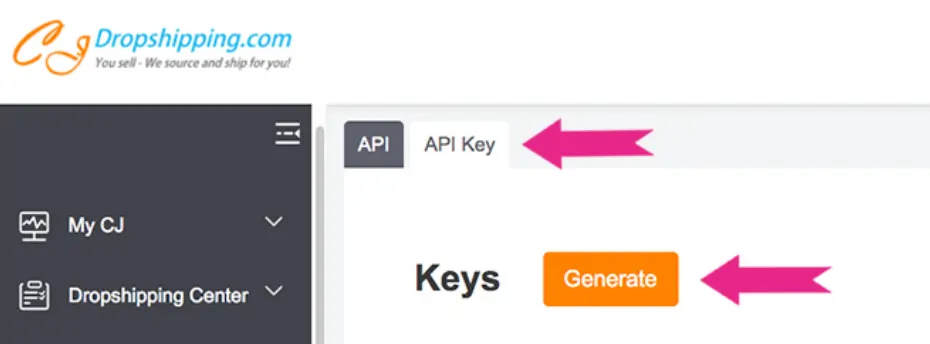 Generating API Key